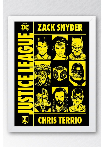 Adalet Birliği Çerçeveli Tablo - Justice League Dc Poster Tablo