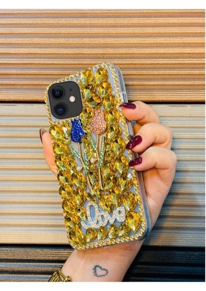 Apple iPhone 11 Uyumlu Damla Taşlı Kokoş Lüks Model Telefon Kılıfı fiyatları