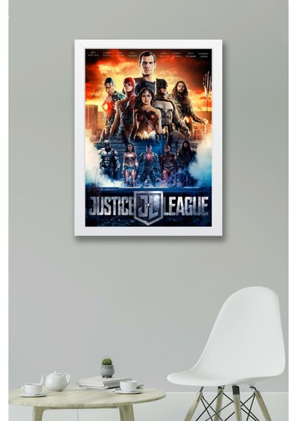 Adalet Birliği Çerçeveli Tablo - Justice League Film Posteri Tablo fiyatları