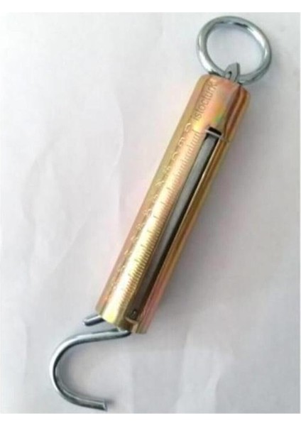 Yaylı Manuel Sarı Metal El Kantarı Halk Dilinde Şeytan Kantarı 60 Kg Kapasiteli Sağlam Tartı Terazi