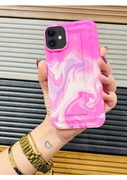 Apple iPhone 11 Uyumlu Pembe Silikon Telefon Kılıfı