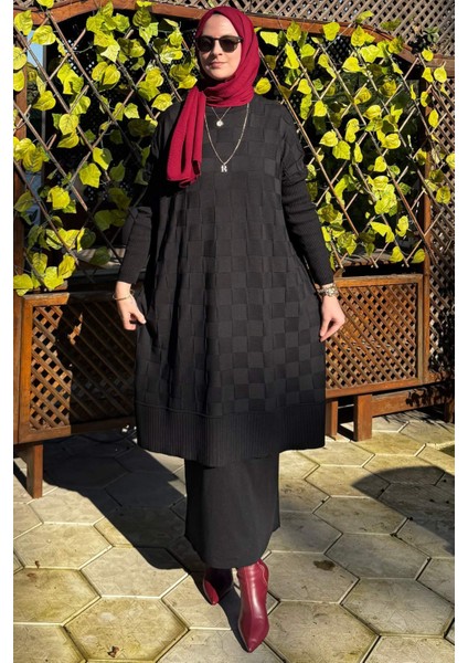 Arzu Triko Tunik Siyah