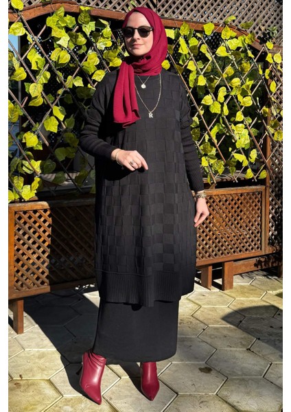Arzu Triko Tunik Siyah