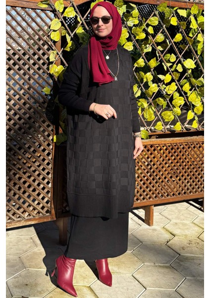 Arzu Triko Tunik Siyah