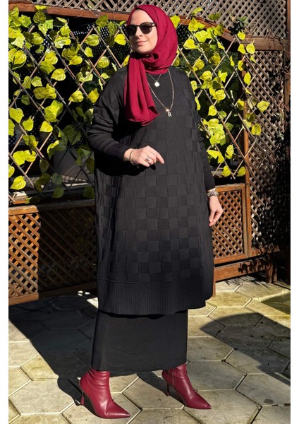 Arzu Triko Tunik Siyah