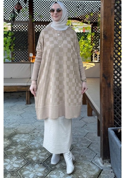 Arzu Triko Tunik Bej