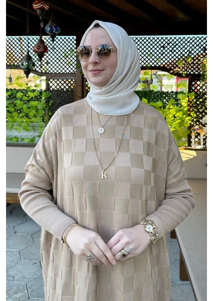 Arzu Triko Tunik Bej