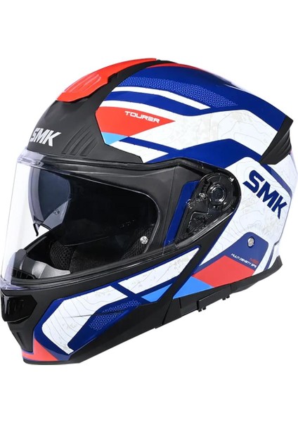Gullwıng Navıgator Beyaz Kırmızı Çene Açılır Kask