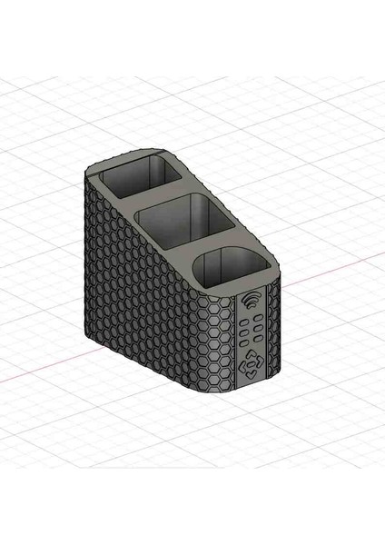 3 Gözlü Kumandalık Televizyon Uydu Alıcısı Klima Kumandası Tutucu Kumanda Düzenleyici DLC3DDESIGN