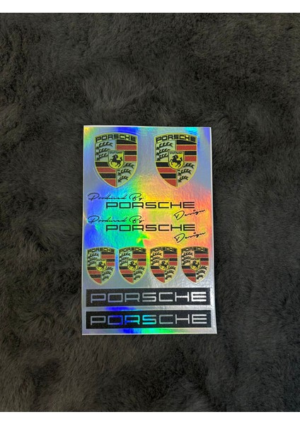 Porsche Hologram Sticker 6'lı Premium Paket