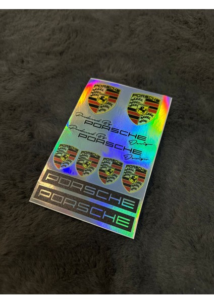 Porsche Hologram Sticker 6'lı Premium Paket