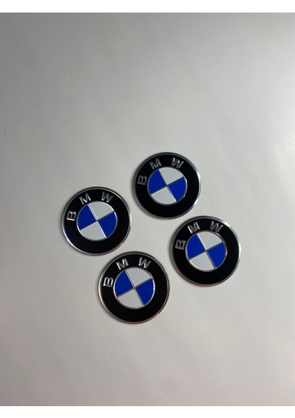 Bmw Jant Logo Yapıştırma Etiket Amblem 4 Adet 60MM