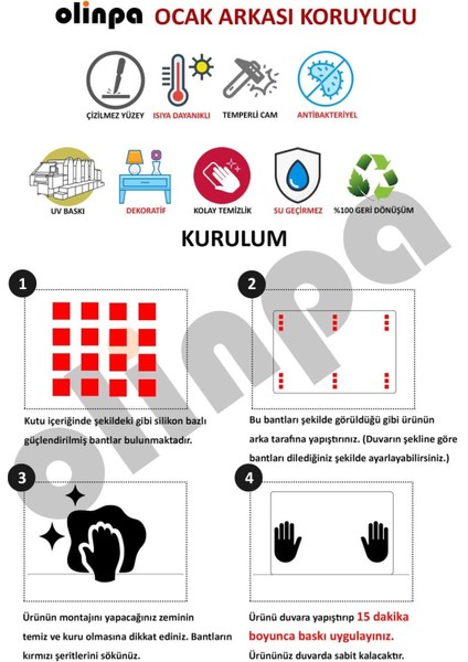 Gri Çiçekler Cam Ocak Arkası 60 x 90 Cm