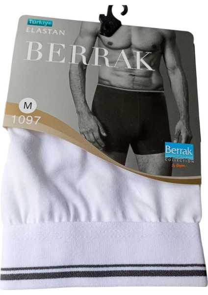Erkek boxer 3'lü ekonomik paket pamuklu cotton slim fit beyaz yumuşak elasten BBE3-4L
