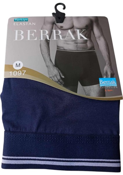 Erkek boxer 3'lü ekonomik paket pamuklu cotton slim fit lacivert yumuşak elasten BBE3-2L