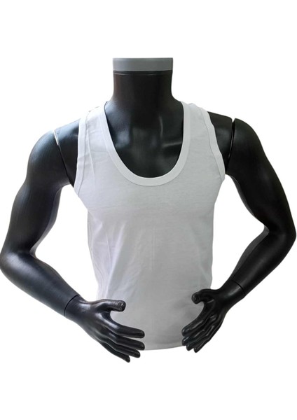 Erkek atlet 3'lü ekonomik paket siyah-beyaz-gri 3 ayrı renk %100 Pamuklu nefes labilen penye kumaş BAT1-4XL modelleri