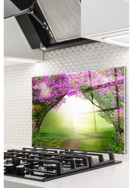 Manzaralı Yol Cam Ocak Arkası 60 x 90 Cm
