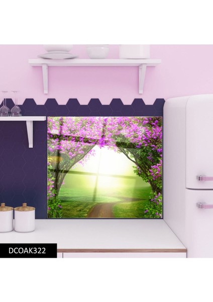 Manzaralı Yol Cam Ocak Arkası 60 x 90 Cm