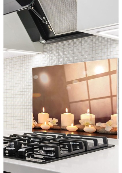 Mumlar Cam Ocak Arkası 60 x 90 Cm