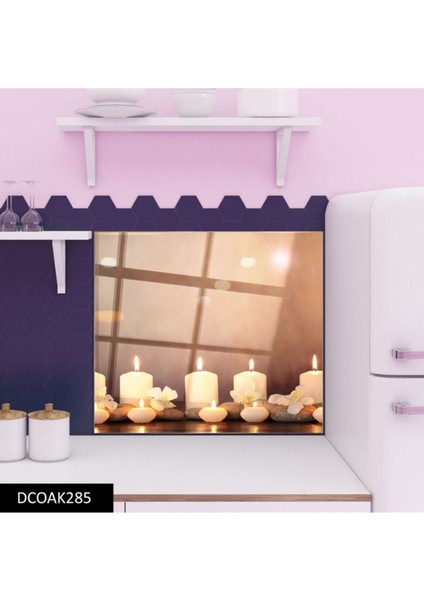 Mumlar Cam Ocak Arkası 60 x 90 Cm