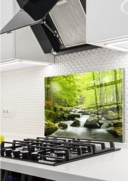 Nehir Cam Ocak Arkası 60 x 90 Cm