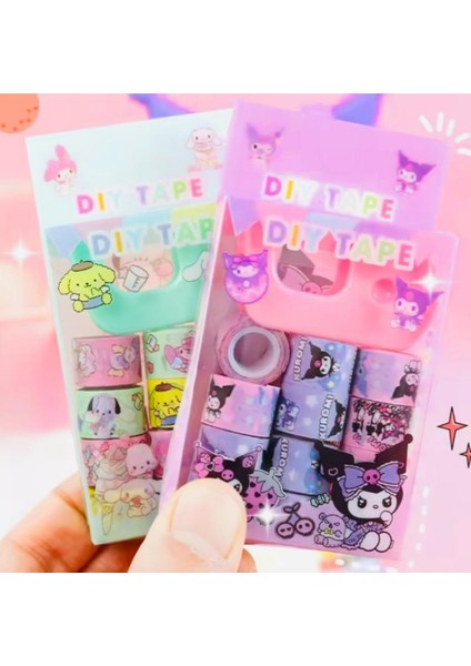 Kuromi,my Melodi,cinnamoroll Bant Seti 12 Adet Bant + Bant Makinesi