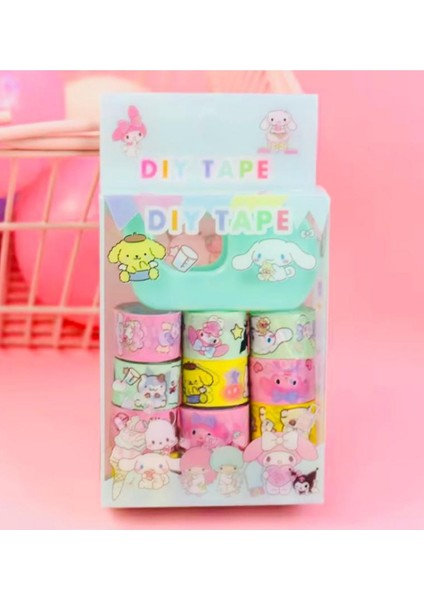Kuromi,my Melodi,cinnamoroll Bant Seti 12 Adet Bant + Bant Makinesi