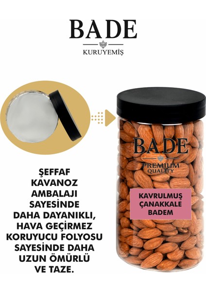 Kavrulmuş Badem Çanakkale Jumbo Iri Boy 550 Gr. fırsatları