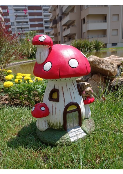 Mantar Ev Bahçe Heykeli, Mantar Heykeli, Bahçe Heykeli, Alçı Heykel