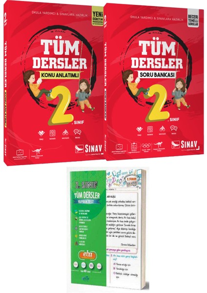 2. Sınıf Tüm Dersler Konu Anlatımı ve Soru Bankası Seti / Yaprak Test
