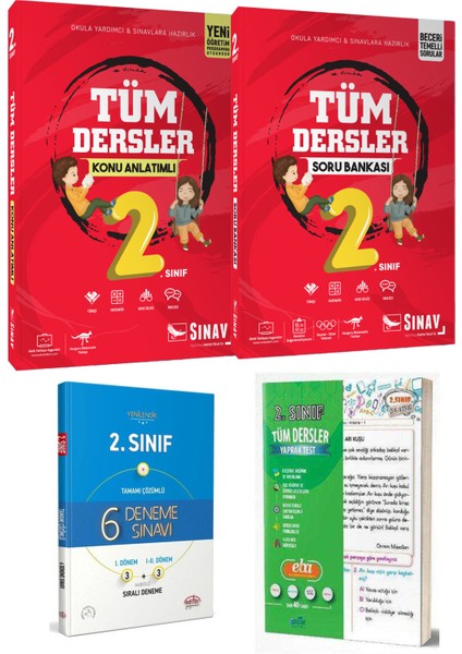 2. Sınıf Tüm Dersler Konu Anlatımı ve Soru Bankası Seti / Deneme / Yaprak Test