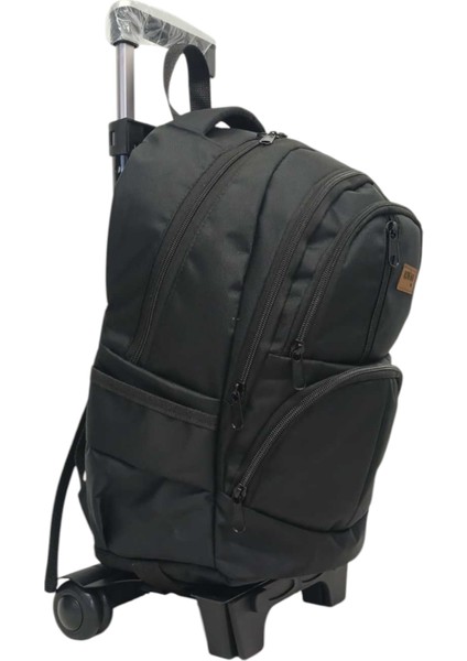 Rowan Tekerlekli 2 Kademeli Portatif Çekçekli Siyah Kumaş Laptop Bölmeli Okul Sırt Çantası 44*34*23 cm modelleri