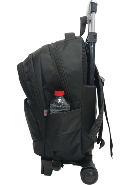 Rowan Tekerlekli 2 Kademeli Portatif Çekçekli Siyah Kumaş Laptop Bölmeli Okul Sırt Çantası 44*34*23 cm fırsatları