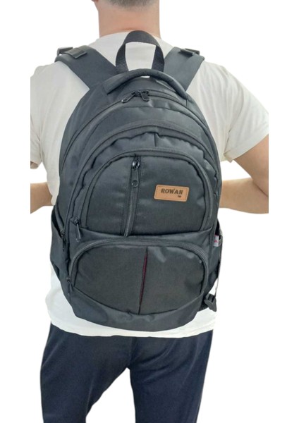 Rowan Tekerlekli 2 Kademeli Portatif Çekçekli Siyah Kumaş Laptop Bölmeli Okul Sırt Çantası 44*34*23 cm indirimleri