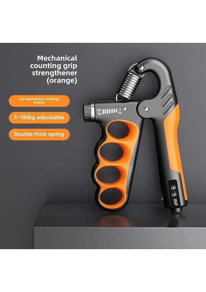 Sayaçlı Ergonomik 5-100KG El Yayı Bilek Güçlendirici Fitness Egzersiz Spor Aleti Sayaçlı Xl Boy Turuncu fiyatları