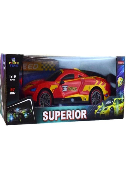 Uzaktan Kumandalı 3D Işıklı 1:12 Şarjlı Araba YQ070-16A