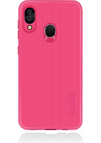 Y7 (Prime) 2019 Uyumlu Kılıf Mat Pastel Renkli Çizgi Kanallı Kaliteli Tio Silikon Kapak