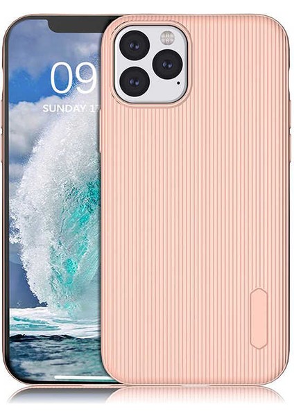 iPhone 11 Pro Uyumlu Kılıf Mat Pastel Renkli Çizgi Kanallı Kaliteli Tio Silikon Kapak