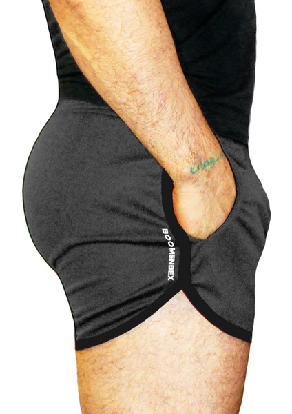 Antrasit Crossfit Şort Külotlu Kısa Siyah Biyeli Cepli Esnek fiyatları