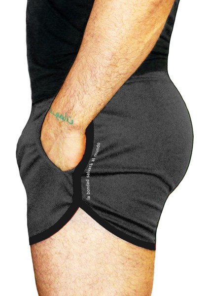 Antrasit Crossfit Şort Külotlu Kısa Siyah Biyeli Cepli Esnek modelleri