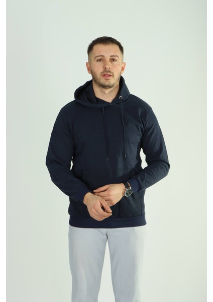 Betep 2 Ip Kapşonlu Sweat Lacivert