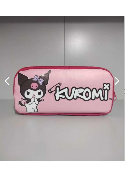 Kuromi, Çift Gözlü, Büyük Boy Kalemlik Çanta
