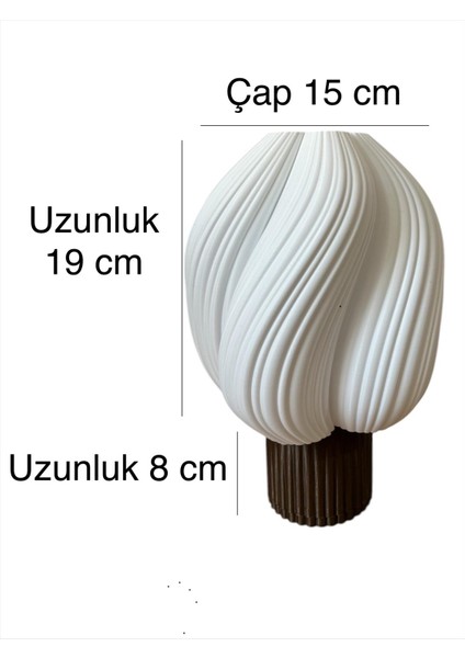 Cream Abajur E27 Ampul