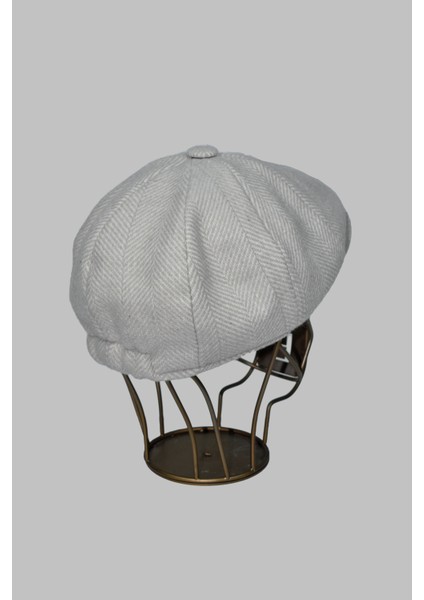 Balık Sırtı Desenli Erkek Ingiliz Kasket Peaky Blinders