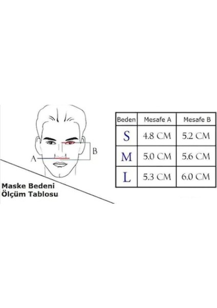Cpap Maskesi,bpap Maske, Full Face Maske Ağız Burun Maskesi Şeffaf S, M,l Beden
