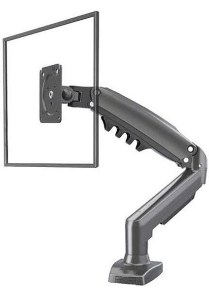 Vontech F80 MNT01 17-30 Amortisörlü Stand Tek Kol Lcd-Led Monitör Tutucu Stand Askı Aparatı