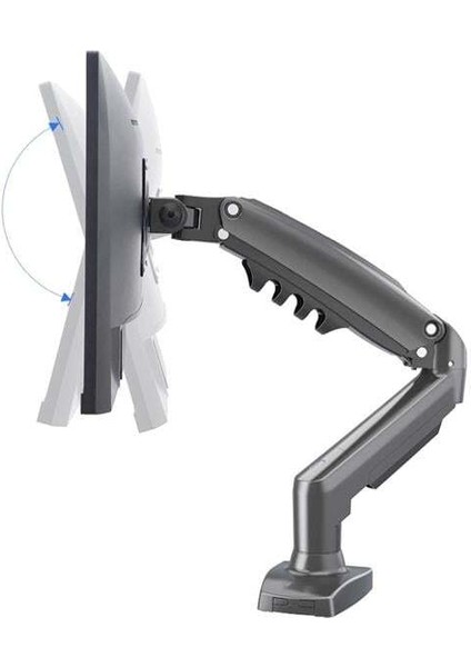 Vontech F80 MNT01 17-30 Amortisörlü Stand Tek Kol Lcd-Led Monitör Tutucu Stand Askı Aparatı