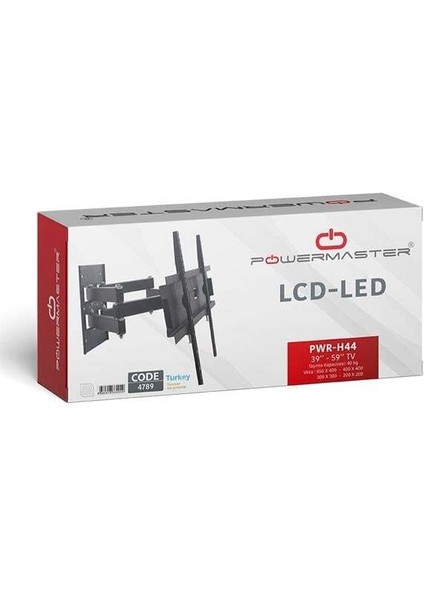Powermaster PWR-H44 39 - 55 Çift Kollu Kilitli Hareketli Duvar Askı Aparatı fiyatları