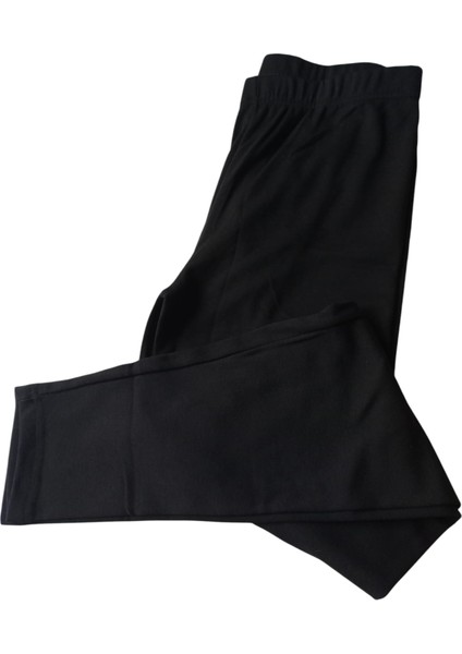 Bayan termal alt tayt içlik siyah elasten likralı yumuşak dokulu esnek ısı önleyici BTAT1-1XXXL