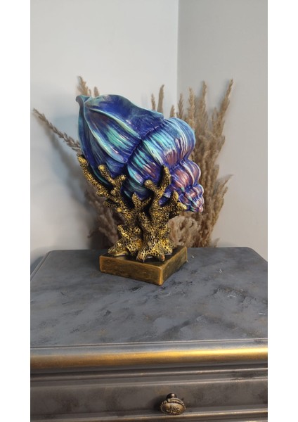 Mercanlı Istiridye ( Deniz Kabuğu ) Polyester Dekoratif Obje & Biblo